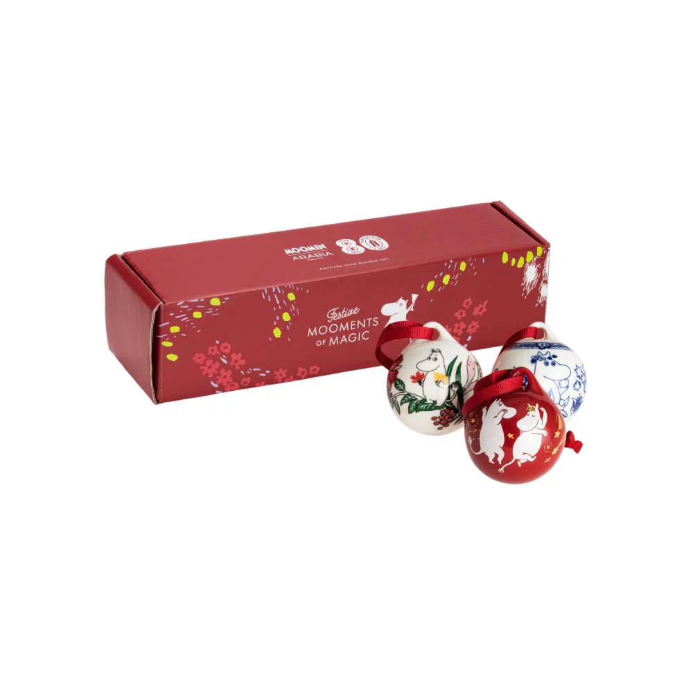 Zestaw 3 szt. bombek porcelanowych Muminki Festive Moments  Moomin Arabia - Image 2