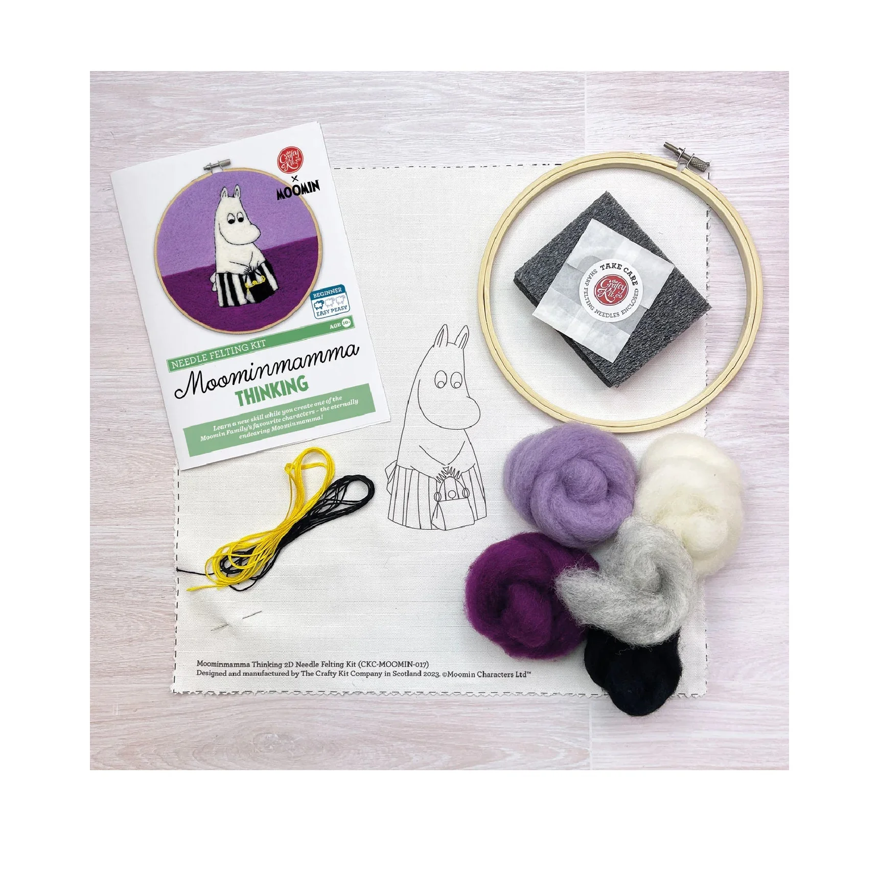 Zestaw do filcowania Mama Muminka - The Crafty Kit Co - Image 3