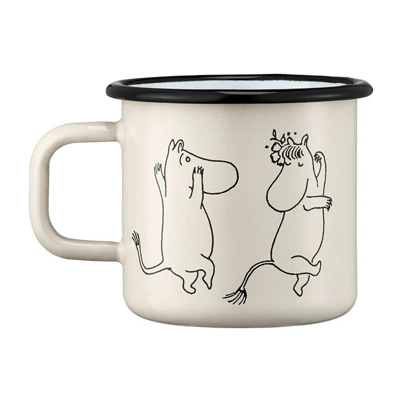 Zestaw herbata Moomin Green Tea Pineapple 80g Teministeriet i kubek emaliowany 370ml 80-lecie Muminków Muurla - Image 2
