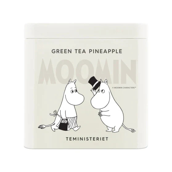 Zestaw herbata Moomin Green Tea Pineapple 80g Teministeriet i kubek emaliowany 370ml 80-lecie Muminków Muurla - Image 5