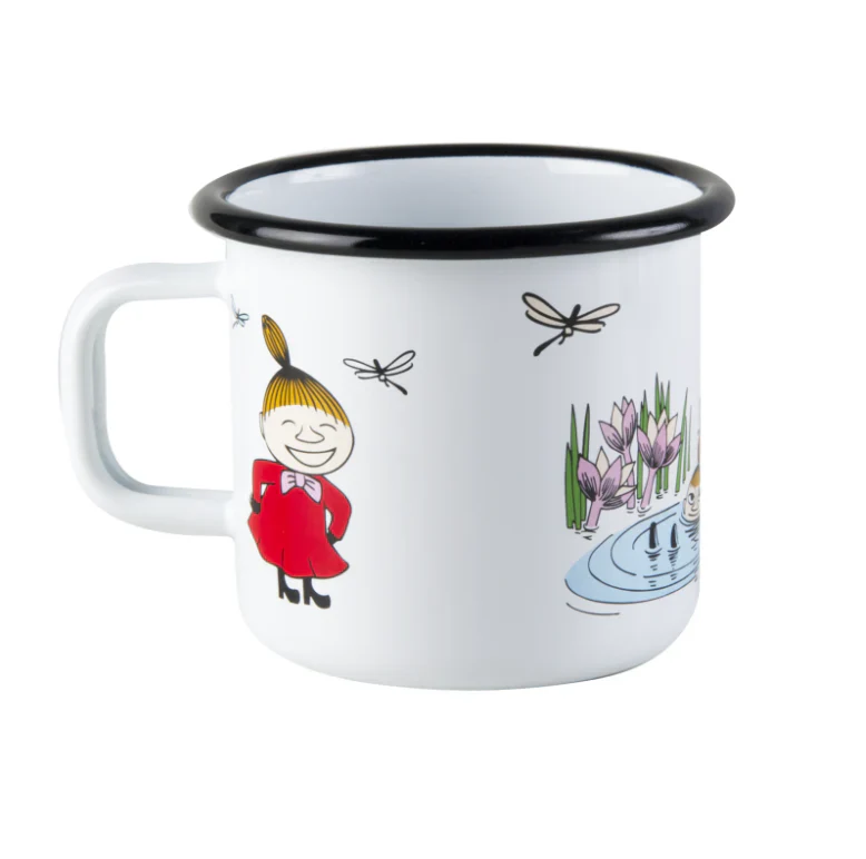 Zestaw herbata Moomin Little My Lemon 100g Teministeriet i kubek emaliowany 370ml Mała Mi Muurla - Image 3