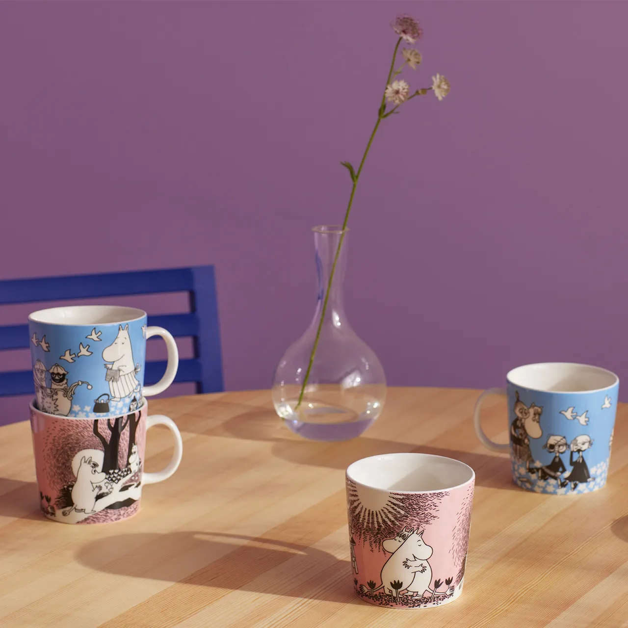 Zestaw 2 szt. kubków porcelanowych 400ml Peace & Love - Moomin Arabia - Image 2