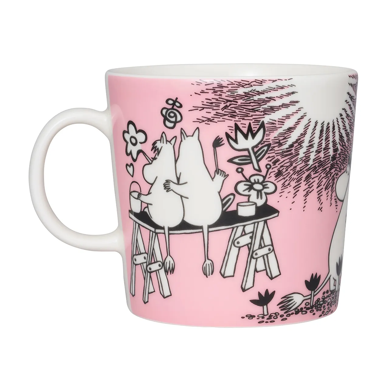 Zestaw 2 szt. kubków porcelanowych 400ml Peace & Love - Moomin Arabia - Image 6
