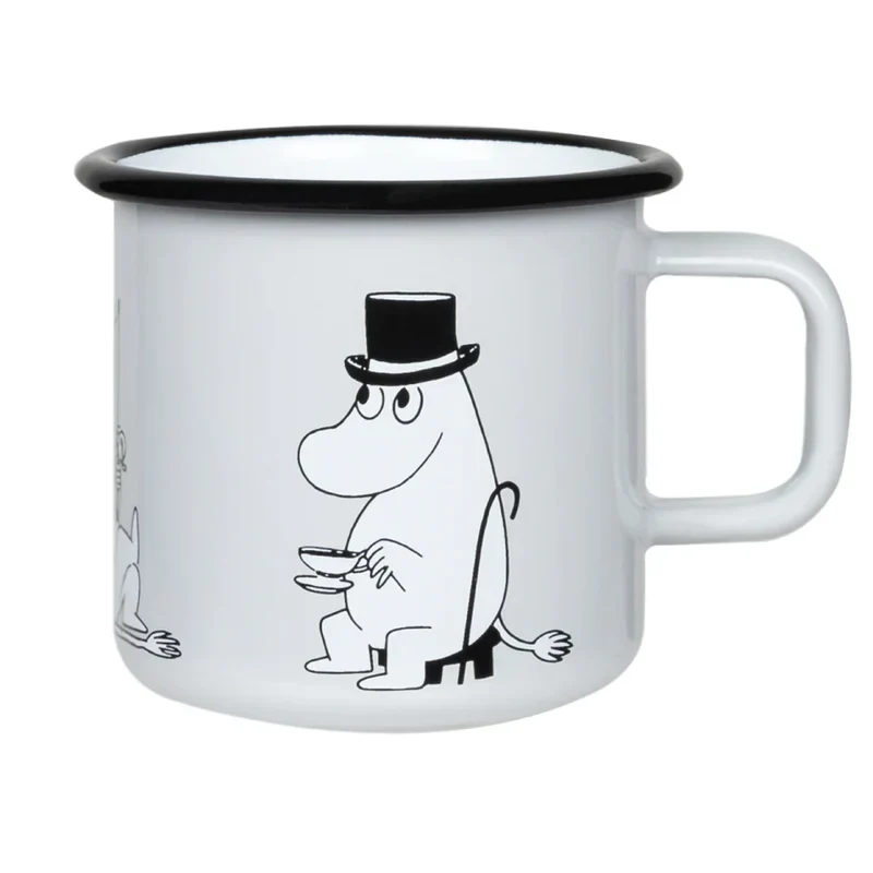 Zestaw herbata Moomin Papa Grey 100g Teministeriet i kubek emaliowany 370ml Tata Muminka Muurla - Image 3