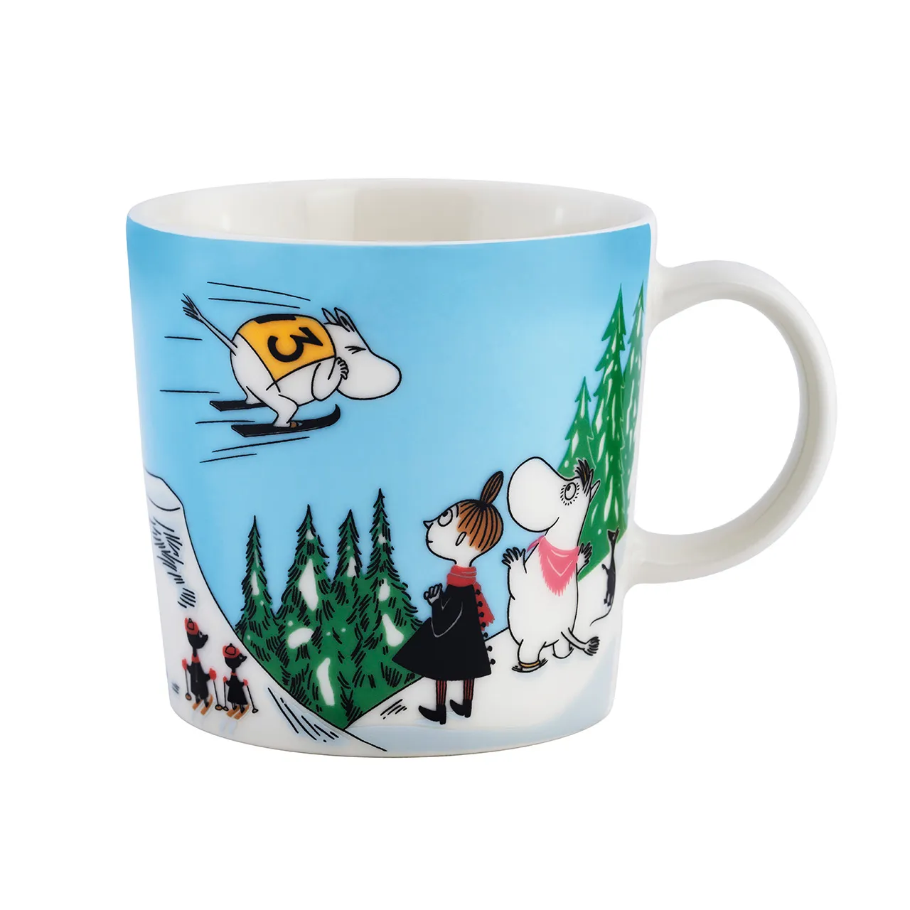 Zestaw porcelanowy 2-elementowy Zima 2024 Ski jumping - Moomin Arabia - Image 3