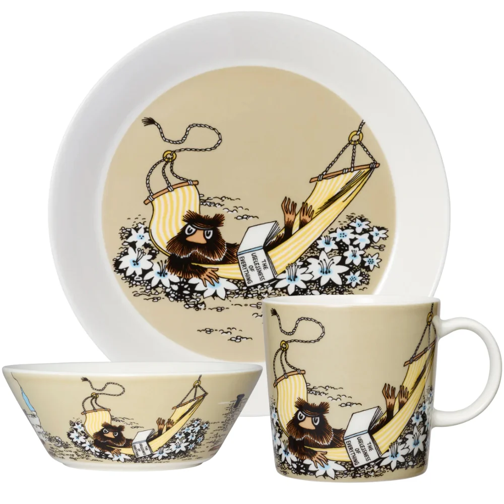 Zestaw porcelanowy (kubek, miska, talerz) Piżmowiec - Moomin Arabia - Image 2