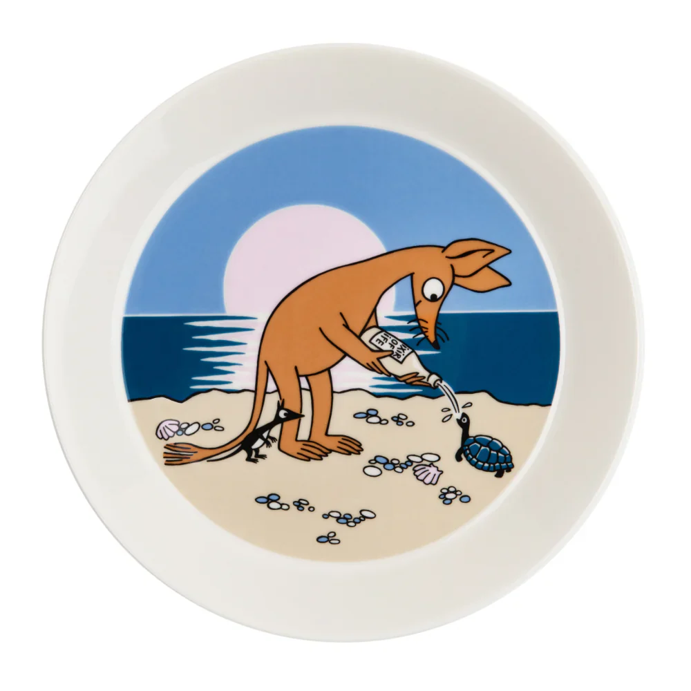 Zestaw porcelanowy (kubek, miska, talerz) Ryjek na plaży - Moomin Arabia - Image 5