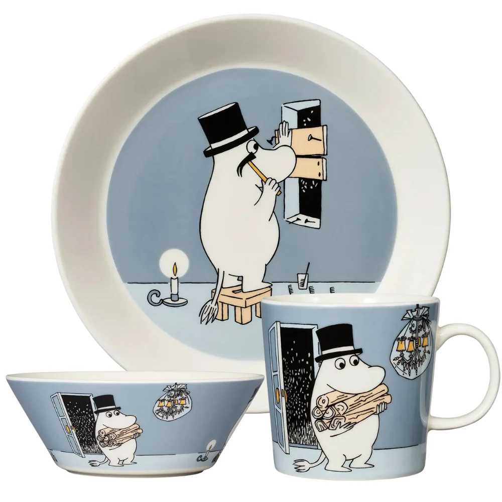 Zestaw porcelanowy (kubek, miska, talerz) Tata Muminka - Moomin Arabia - Image 2